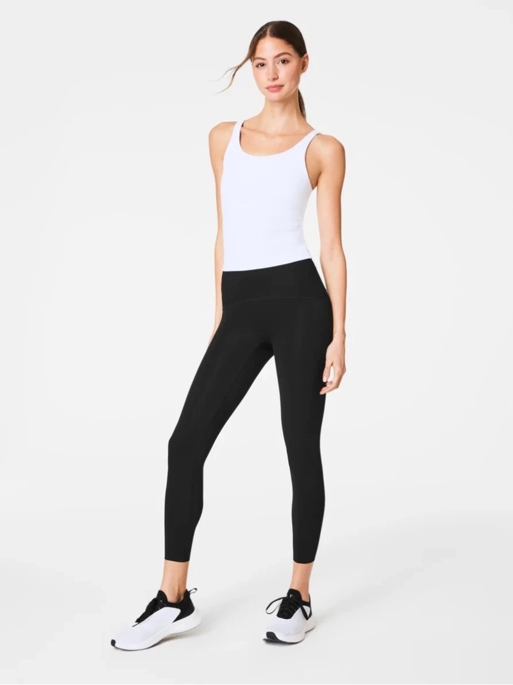 Spanx Booty Boost 7/8 Black Leggings - Size Large New NWT